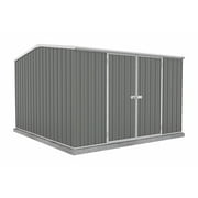 Absco Premier 10' x 10' Metal Storage Shed - Woodland Gray
