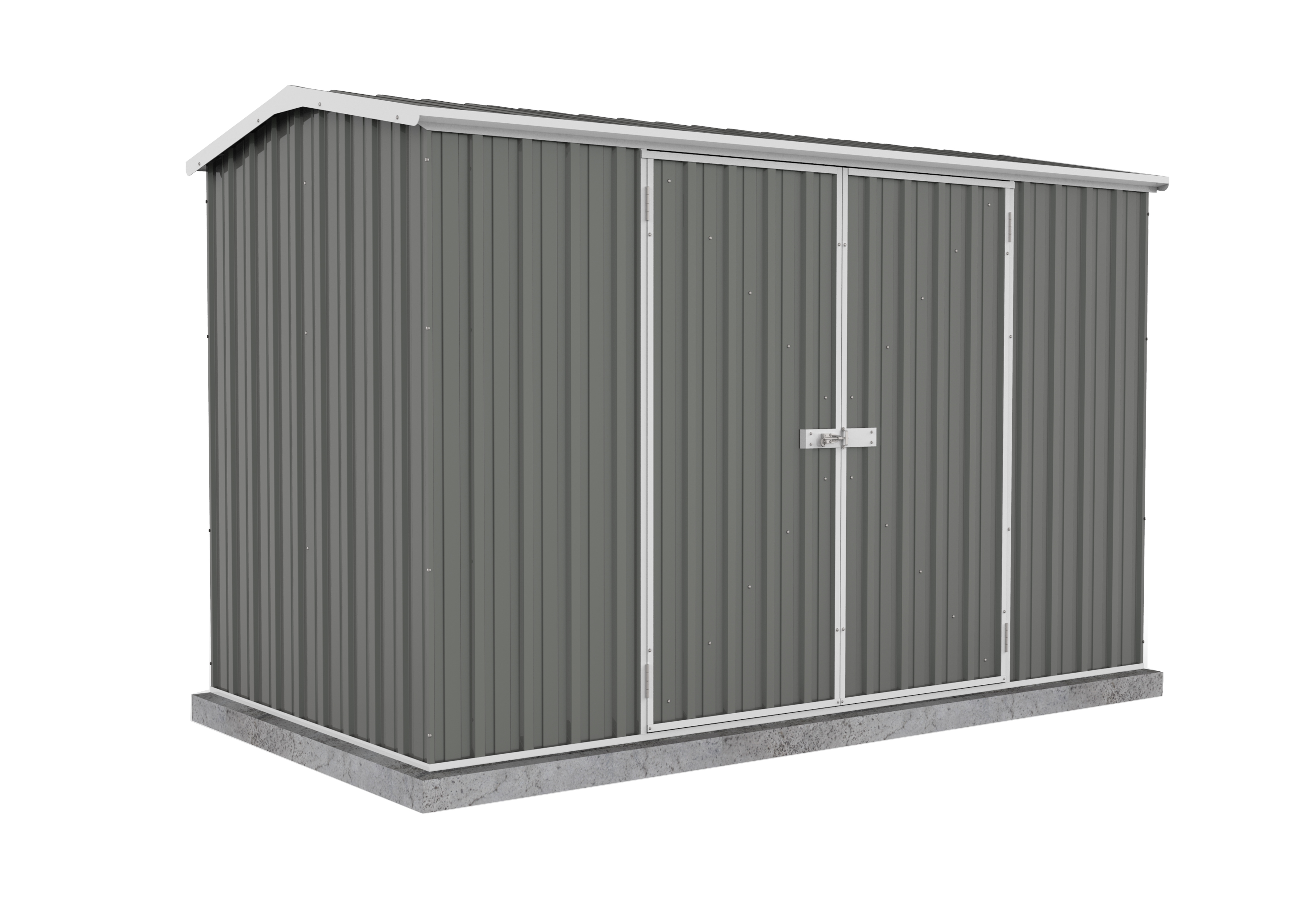 Absco Shed Premier 10 x 5 ft. Galvanized Steel and Metal Storage Shed, Gray - image 1 of 11