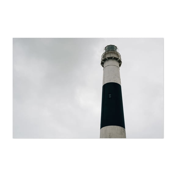 The Absecon Lighthouse No. 2 - Atlantic City New Jersey Photography Lighthouse Coastal Architecture Minimalist Beach Ocean Scenic Unframed Wall Art Print 20 x 28 inches