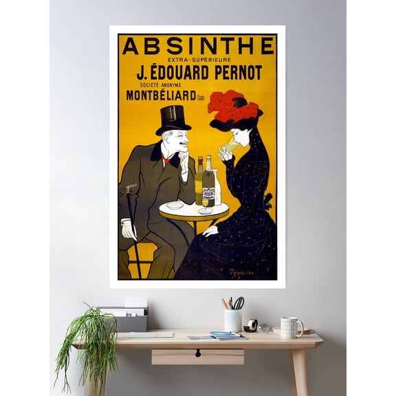 Absinthe, 1905. Vintage Poster Poster Wall Art, Modern Wall Decor For Living Room Bedroom, 16x24 UNFRAMED