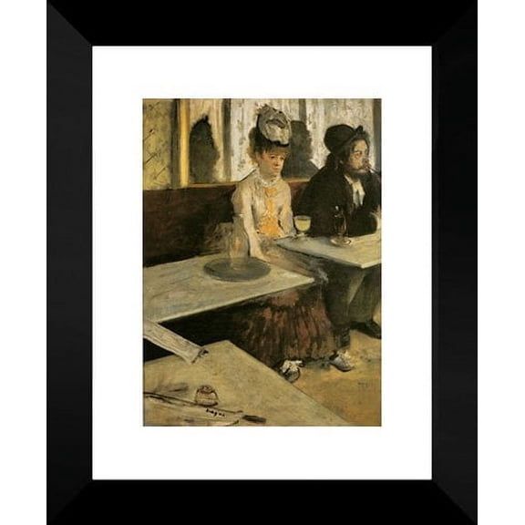 Absinthe 20x24 Framed Art Print by Degas, Edgar
