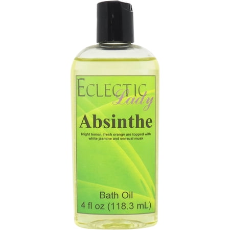 Absinthe Bath Oil - Scented Body Oil - Relaxing & Moisturizing Bathing Oil - Fragrance Body Oil For Dry & Rough Sensitive Skin - 4 oz