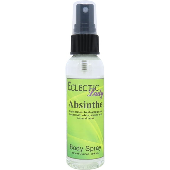 Absinthe Body Spray, Eclectic Lady, Hydrating Mist, Unisex (Double Strength), 2 oz