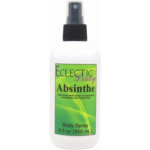 Absinthe Body Spray, Eclectic Lady, Hydrating Mist, Unisex (Double Strength), 8 oz
