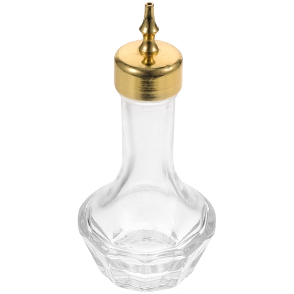 NIAIZEK Golden Glass Bottle for Bar and Home Use, Practical Storage Container for Cocktail Mixing