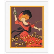 Absinthe Ducros Fils - Vintage French Advertising Poster by Leonetto Cappiello c.1901 - Fine Art Rolled Canvas Print 16in x 20in