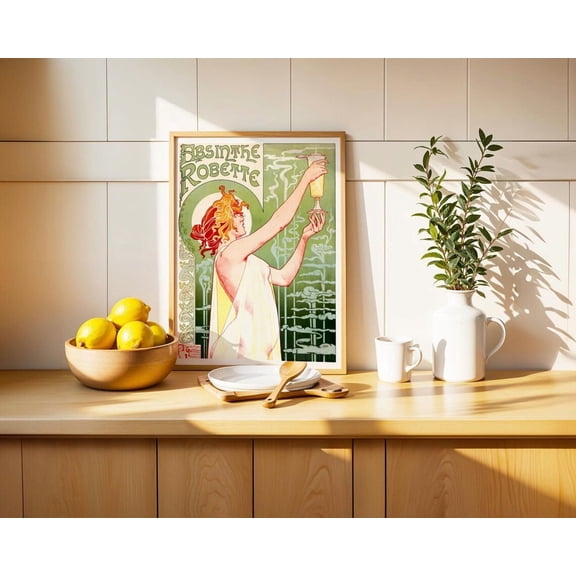 Absinthe Robette Poster, Unframed Paper Poster 8x10in
