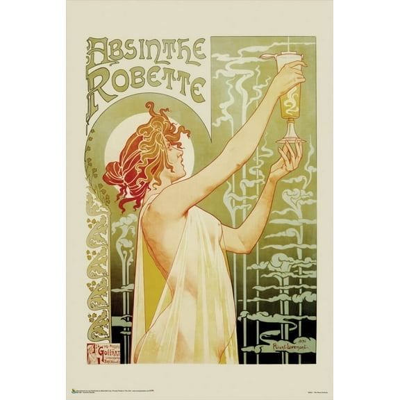 Absinthe Robette by Henri Privat-Livemont Poster 24" x 36"