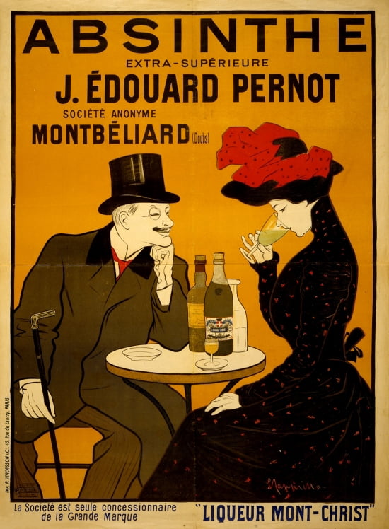 Absinthe Vintage French Liquor Advertising Canvas Art - (24 x 36)