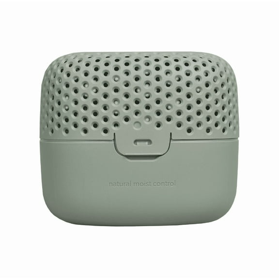 Absodry Refillable Moisture Absorber, Long-lasting Odor Eliminator, Fragrance Free Dehumidifier - Series 3(Green)