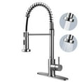 thumbnail image 1 of ATUPEN Kitchen Faucet with Pull Down Sprayer, 304 Stainless Steel Kitchen Sink Faucets Two Water Flow Modes, 1 of 8