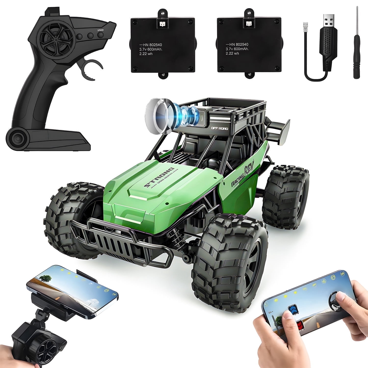 Remote Control Car Side View Absoke Remote Control Car with 1080P HD FPV Camera,Two-Way Voice ...