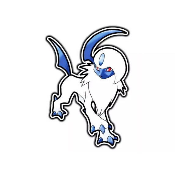 Absol Waterproof Sticker Phone Decal Water Bottle Stickers Car Decals ...