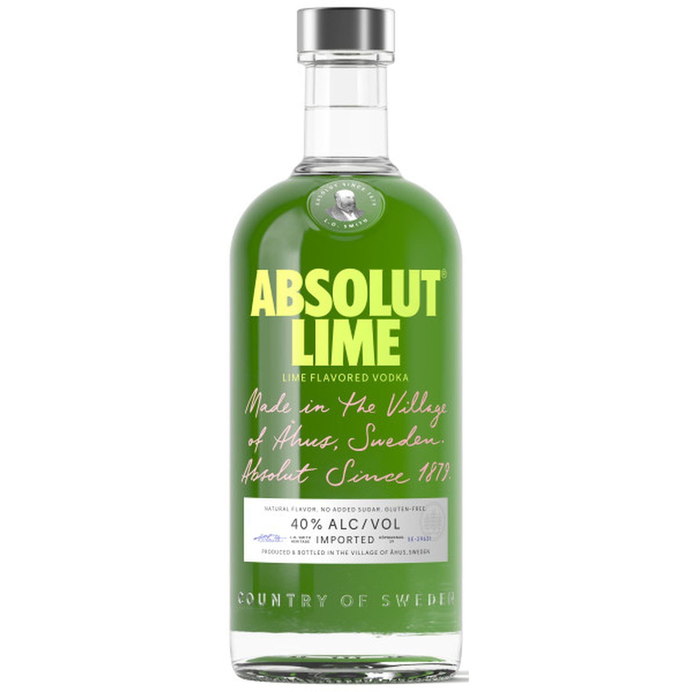 Absolut Lime Flavored Vodka, 750 ml Bottle, 40% ABV