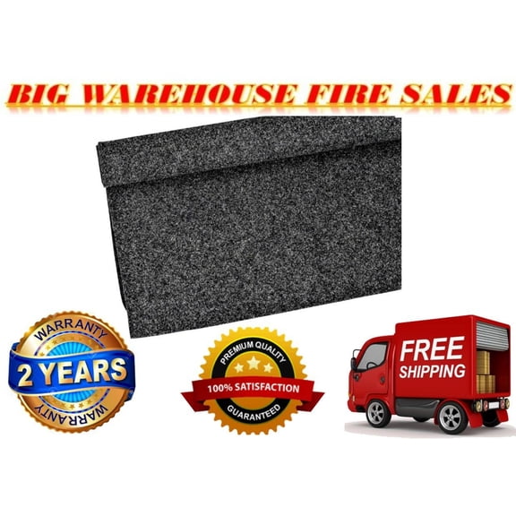 Absolute 20'L X 4'W Dark Gray Car, PA DJ Speaker Box Upholstery Liner Carpet