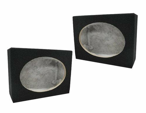 Absolute 2SQ6X9 Pair 6 x 9 Inches Square Speaker Box with Speaker ...