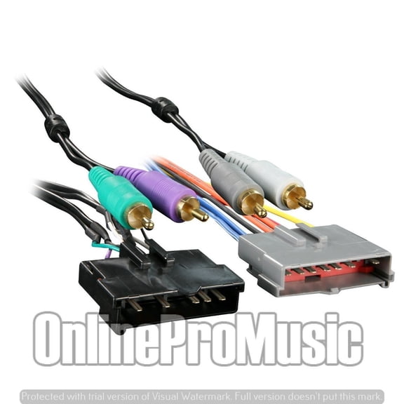 Absolute A1768-1768 Ground 5 Wire Amplifier Integration Harness Ford 1986-1993