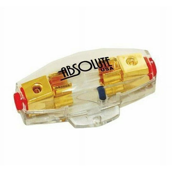 Absolute AGHLB Inline AGU Fuse Holder with Blue LED (Blown Fuse Indicator)
