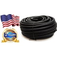 thumbnail image 1 of American Terminal 25 Ft. 1/2" Split Wire Loom Conduit Polyethylene Tubing Black Color Sleeve Tube, 1 of 2