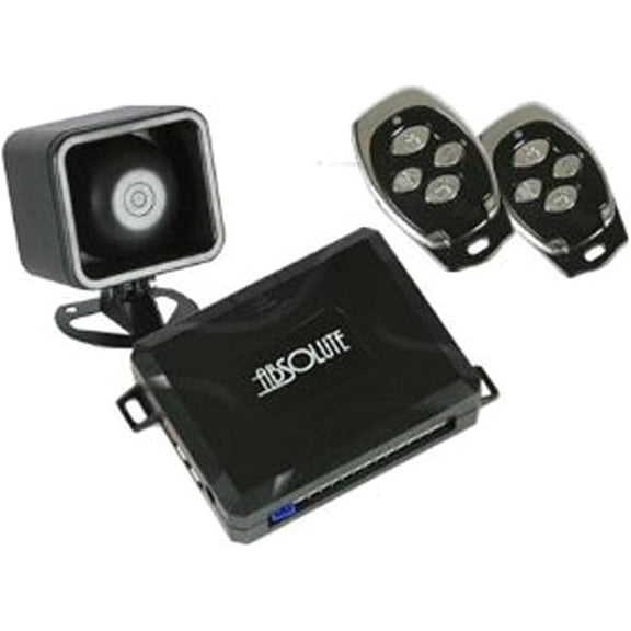 Absolute AL510 One Way Car Alarm Keyless Entry 500' Range Two 4 Button Remote control with Blue LED