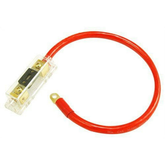 Absolute ANLPKG0RD Power Cable and In-Line ANL Fuse Kit (Red)