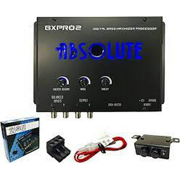 Absolute BXPRO2 Digital Bass Maximizer Processor with Dash Mount Remote