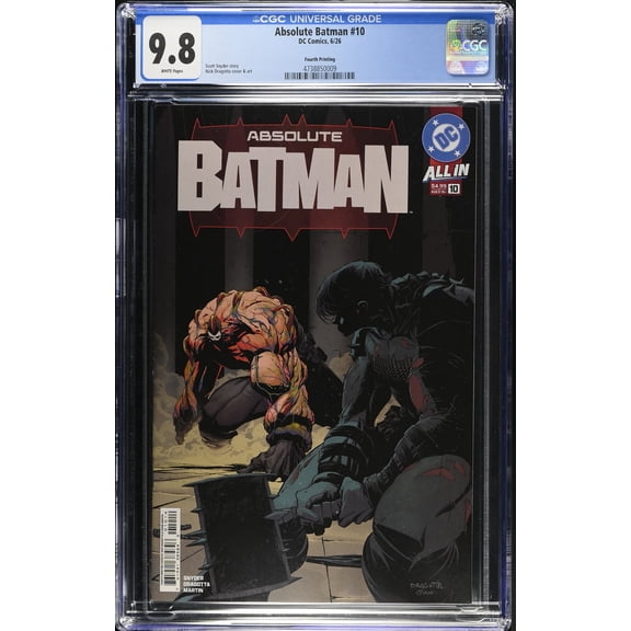 Absolute Batman #10 - CGC 9.8 Comic Book