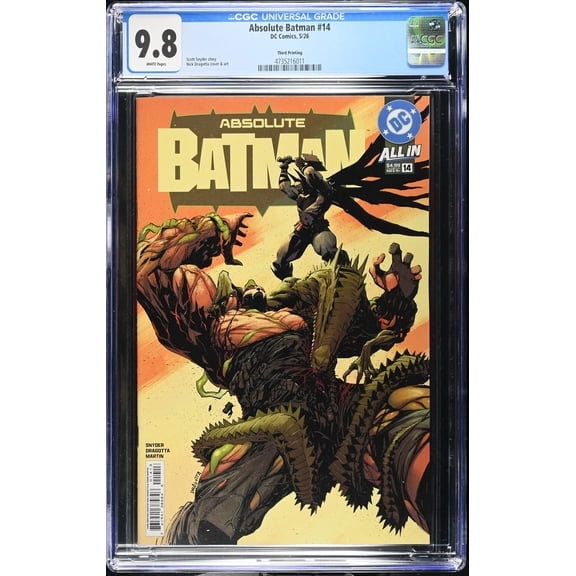 Absolute Batman #14 - CGC 9.8 Comic Book