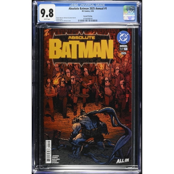 Absolute Batman 2025 Annual #1 - CGC 9.8 Comic Book