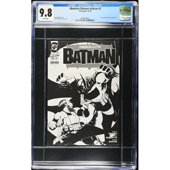 Absolute Batman Ashcan #2 - CGC 9.8 Comic Book