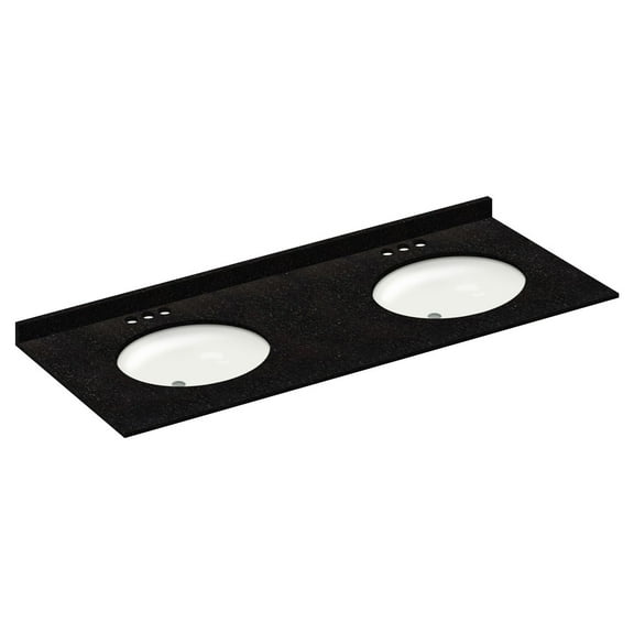 Absolute Black 61x22 with Backsplash (4 in Spread)