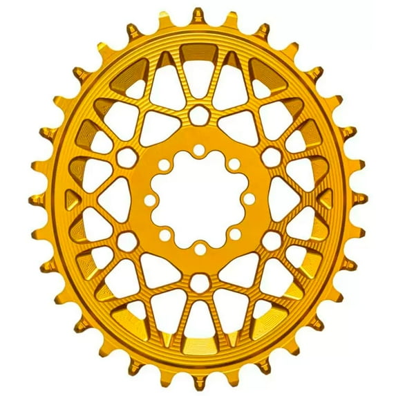 Absolute Black Oval SRAM T-Type DM 8-Hole Boost Chainring, 30T,Gld