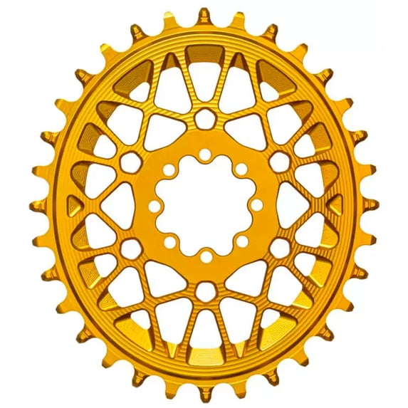 Absolute Black Oval SRAM T-Type DM 8-Hole Boost Chainring, 32T,Gld