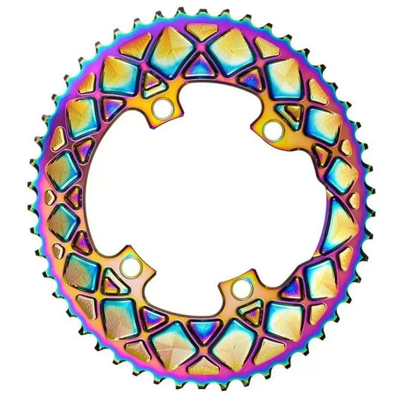 Absolute Black Premium Oval Road 52T, Compatible with Shimano 9100/8000 - PVD