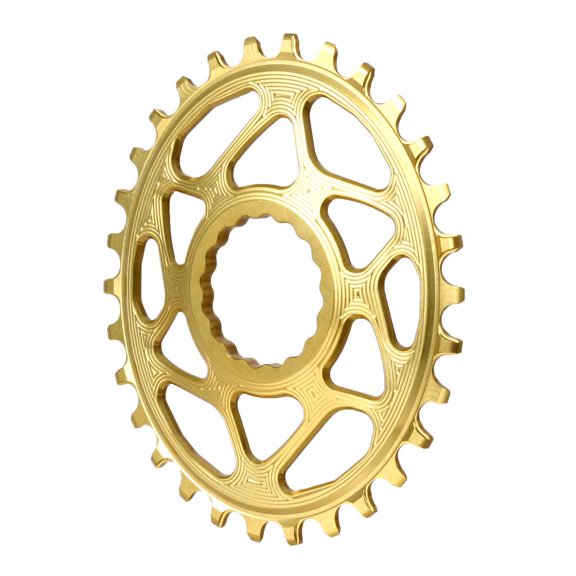 Absolute Black Spiderless Cinch DM Oval Boost Chainring, 30T - Gold - RFOVBOOST30GL