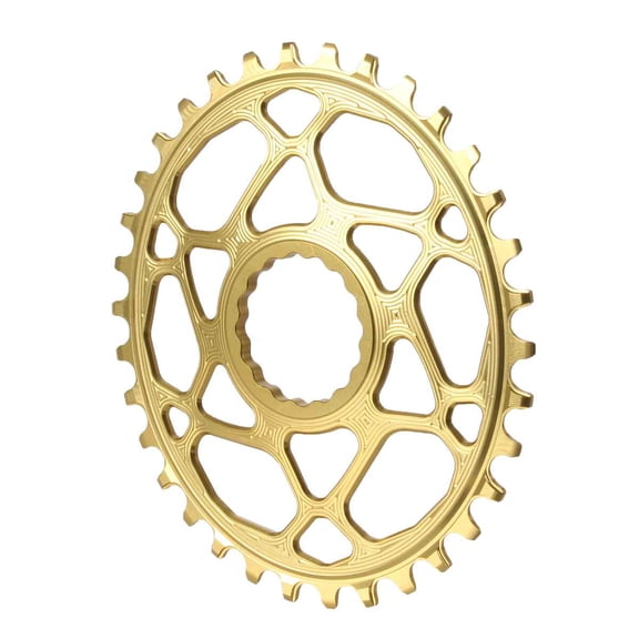 Absolute Black Spiderless Cinch DM Oval Boost Chainring, 34T - Gold - RFOVBOOST34GL