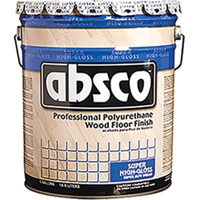 Absolute Coatings 89505 Absco Polyurethane Wood Floor Finish, Gloss, 5-Gallon