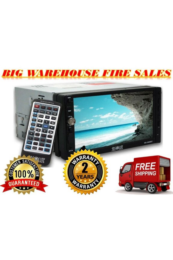 Absolute DD-3000AT 7-Inch Double Din DVD / CD / MP3 / USB & TOUCH Screen