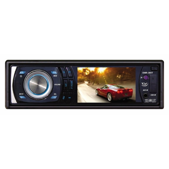 Absolute DMR-380 In-Dash 3.5" TFT-LCD Monitor with DVD/CD/MP3 Receiver w/det fac