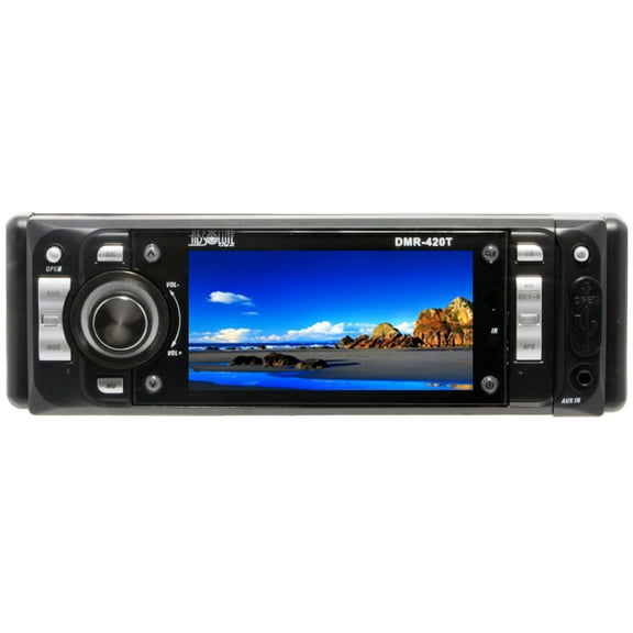 Absolute DMR-420T Single Din 4" Car Stereo<br/>One -Din In-Dash 4" TFT-LCD Monitor with DVD/CD/MP3 Receiver