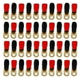 thumbnail image 1 of Details about Absolute GRT00-100 1/0 Gauge Crimp Ring Terminals Connectors 100-Pack (Red Black), 1 of 4