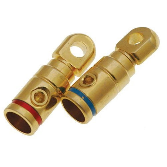 Absolute GRT104R Pair 4 Gauge Gold Power Ring Terminal