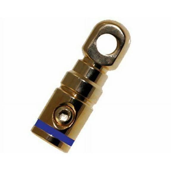 Absolute GRT108-1B Blue Band 8 Gauge Chrome Power Ring Terminal