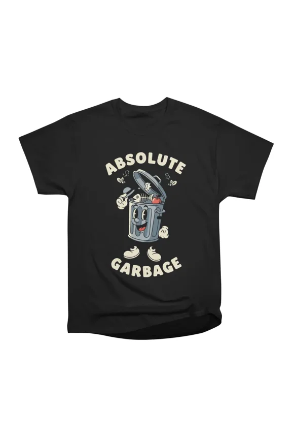 Absolute Garbage Funny Retro Trash Can Mascot T-Shirt Tee Gift For Him Merch For Her Appar
