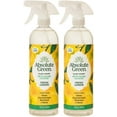 thumbnail image 1 of Absolute Green All Purpose Cleaner Spray,  Multi Surface Cleaner, Safe Around Kids + Pets, Lemon Scent, (2 Pack) 25oz, 1 of 7