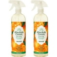 thumbnail image 1 of Absolute Green All Purpose Cleaner Spray, Multi-Surface Cleaning, Safe Around Kids + Pets, Orange Scent, 25 oz (2 Pack), 1 of 6