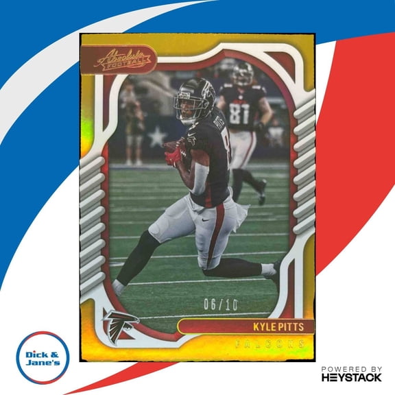 Excellent Football Card Absolute Kyle Pitts #2 Base Spectrum Gold Panini Atlanta Falcons