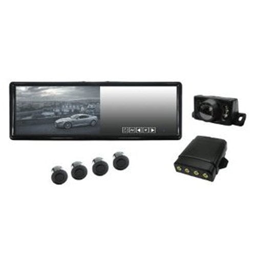 Absolute MIR77PKG 7-Inch Rear View Mirror Monitor with Parking Sensor