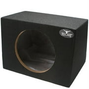 Absolute MSHF12 12 Single Sealed Sub Box Hatchback 1.20 Cubic Feet MDF Black Subwoofer Enclosure