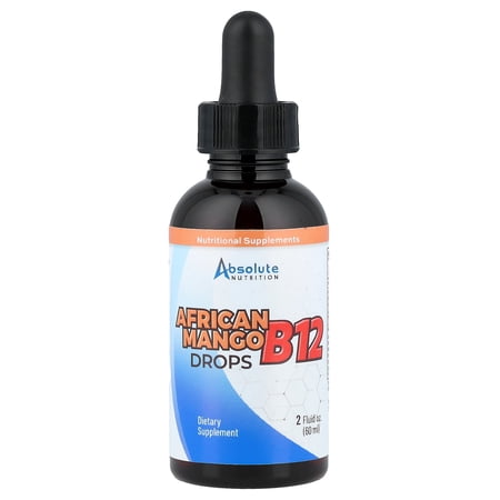 Absolute Nutrition African Mango B12 Drops, 2 fl oz (60 ml)